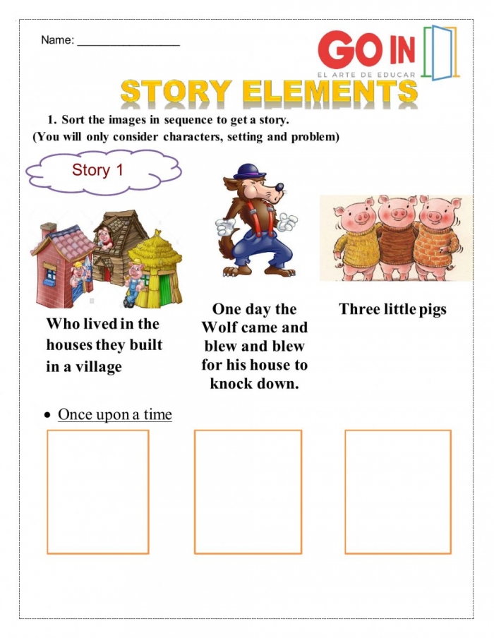 Elements Of Story Worksheet - Worksheets For Kindergarten