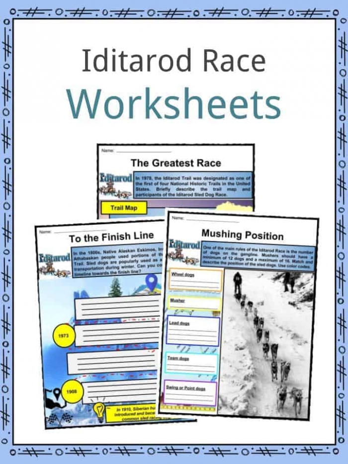 The Iditarod  Facts  Worksheets   Historical Information For Kids