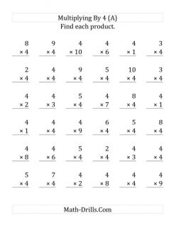 Multiplying By Four