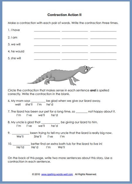 Third Grade Worksheets For Fun Spelling Practice