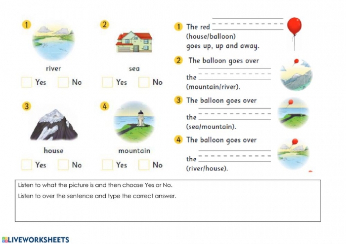 Up  Up And Away Speaking And Listening And Typing Worksheet