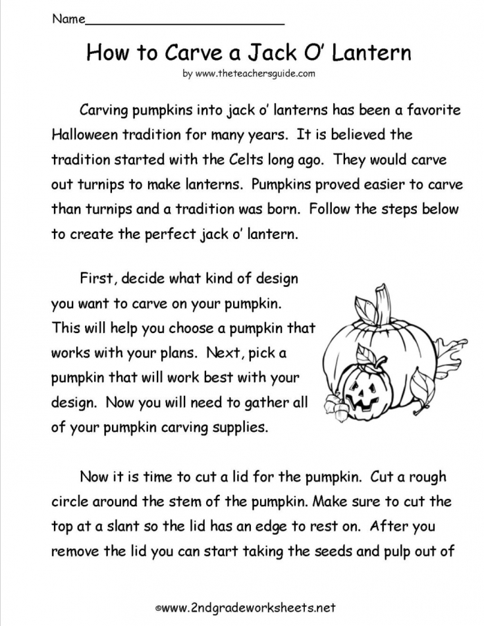 Worksheet  Carveapumpkin Reading Informational Text Worksheetsges
