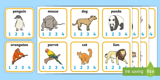 Animal Picture Syllables