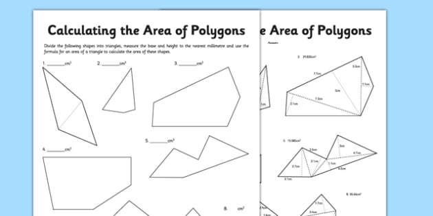 Calculating Area Of Polygons