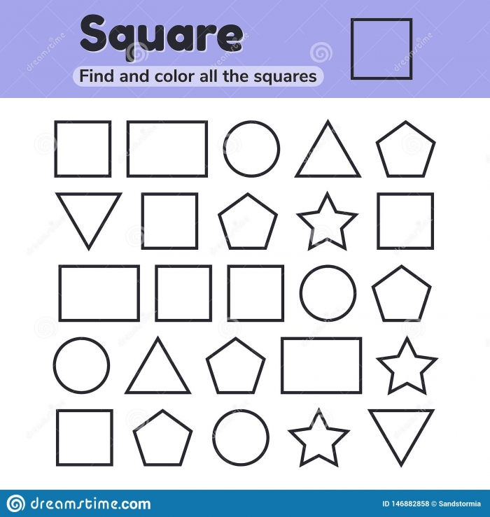 Educational Worksheet For Kids Kindergarten  Preschool And School