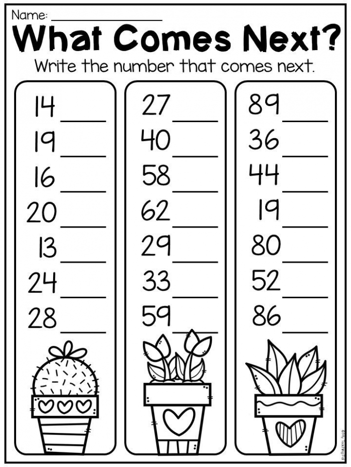 First Grade Numbers And Place Value Worksheets