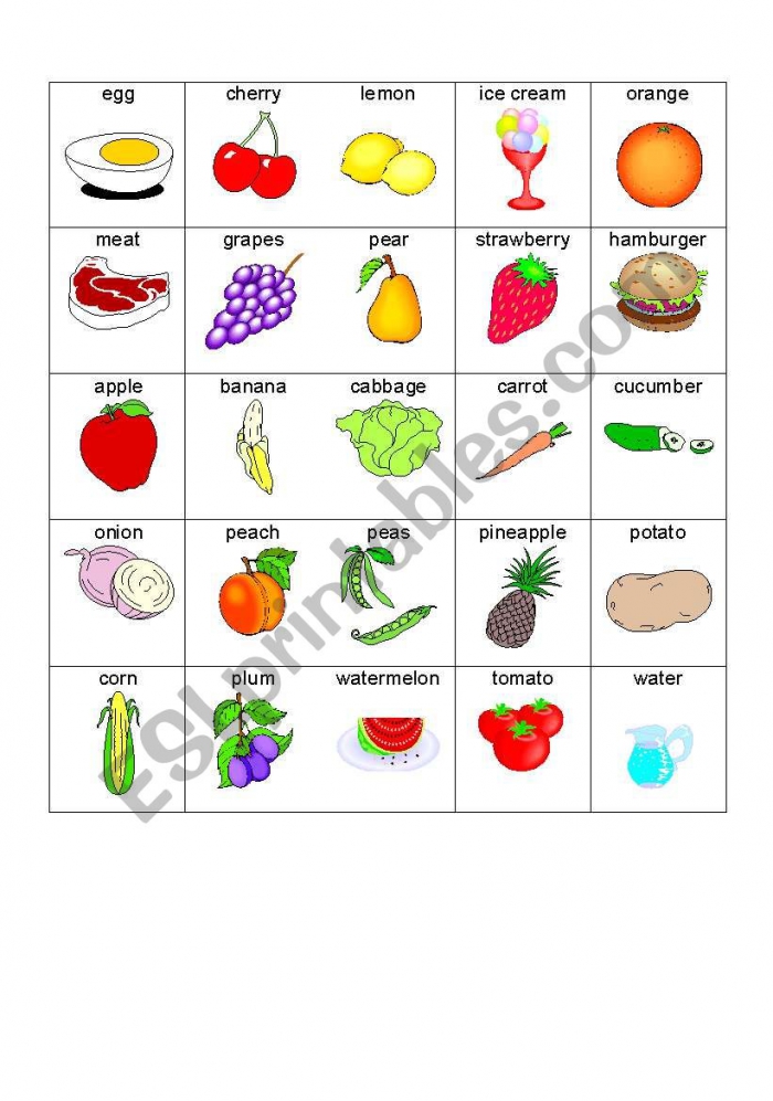 Food Memory Game