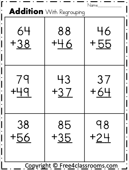 double-digits-practice-vertical-addition-with-regrouping-9-worksheets