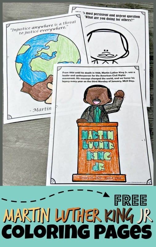 Free Martin Luther King Jr Coloring Page S