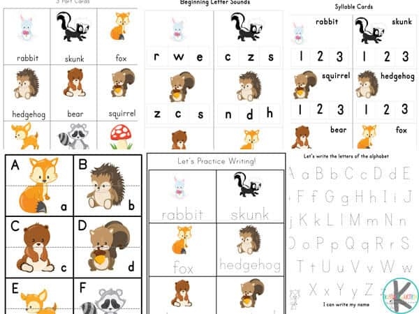 Animal Syllables: 3 Worksheets | 99Worksheets