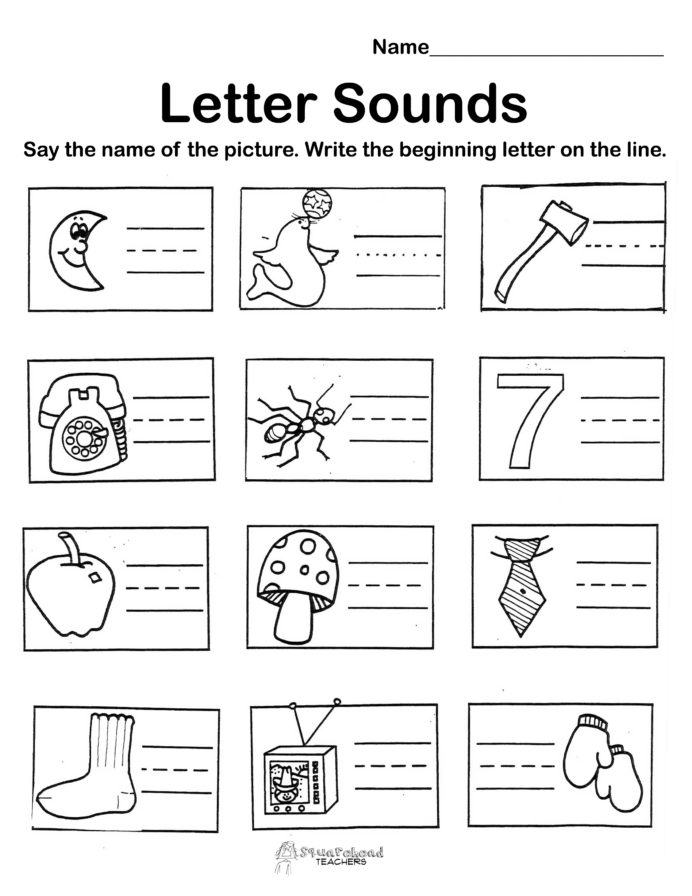 Letter Sounds Free Worksheets Squarehead Teachers Alphabet