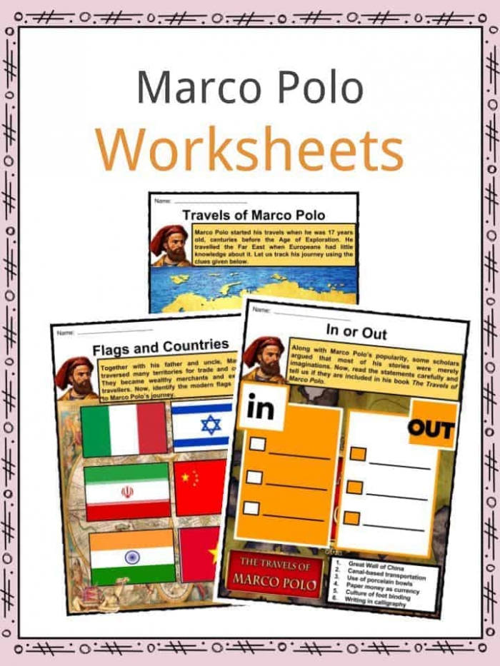 Marco Polo Facts  Worksheets  Exploration History   Biography For Kids
