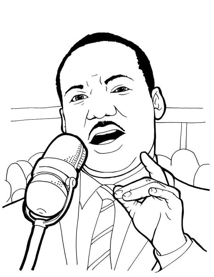Martin Luther King Jr Day Coloring Pages