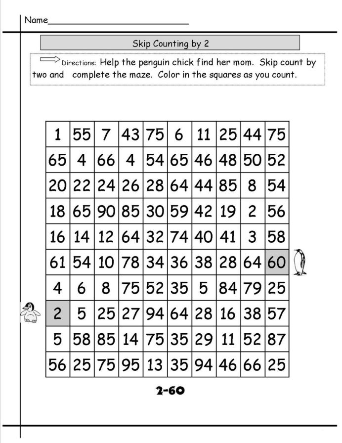 Math Maze Worksheets Count By And Make It Through The Subtraction