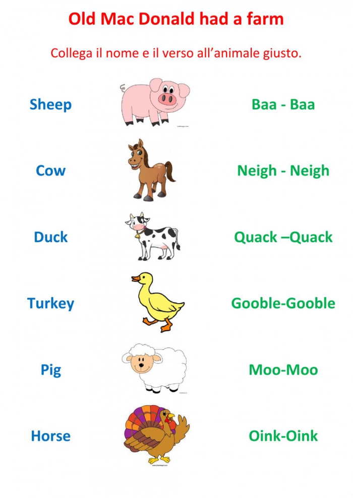 Old Mac Donald Had A Farm Worksheet