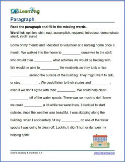 Paragraph Practice