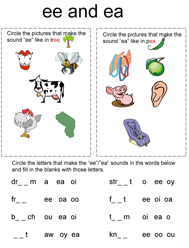 Phonics Worksheets  Kids Education  Gradeschool Kids