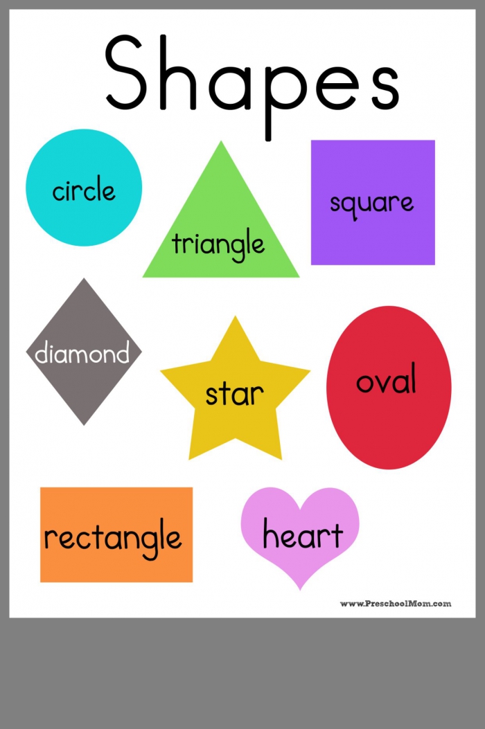 free printable shapes for kindergarten