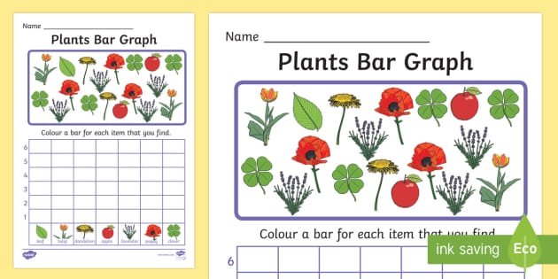 Plants And Growth Bar Graph Activity Worksheet