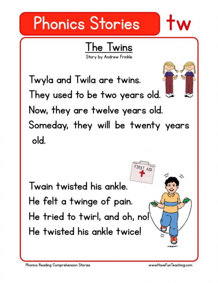 Reading Comprehension Worksheet