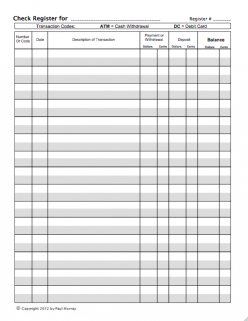 Balancing A Checkbook