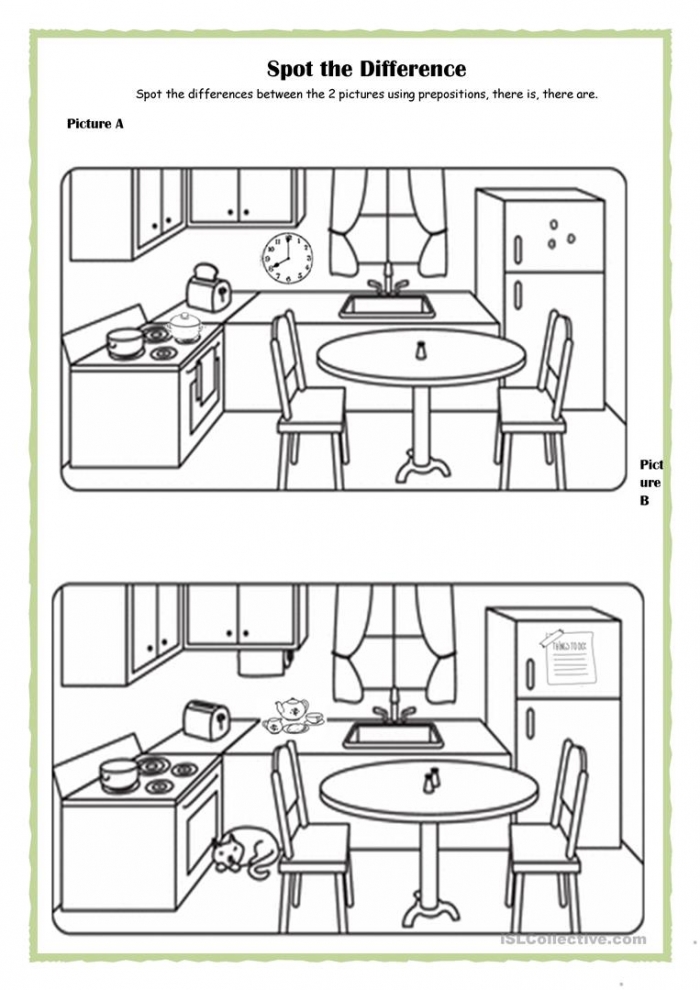 Spot The Difference Kitchen