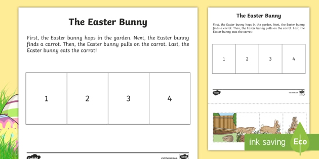 The Easter Bunny Story Sequencing Worksheet  Worksheet