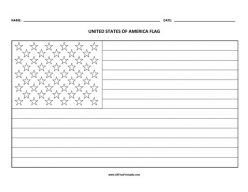 U.S. Flag Coloring Page
