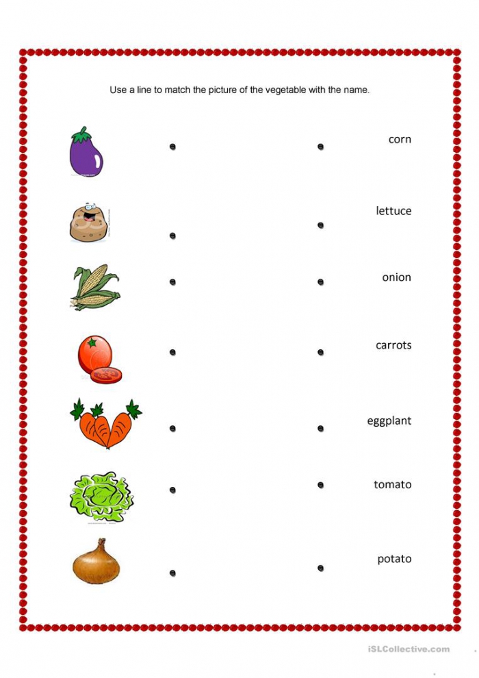 Fruit And Veggies Are Worksheets 99Worksheets