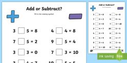 Add And Subtract