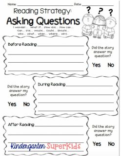Asking Questions: Before, During, And After