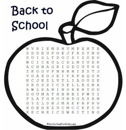 Classroom Word Search