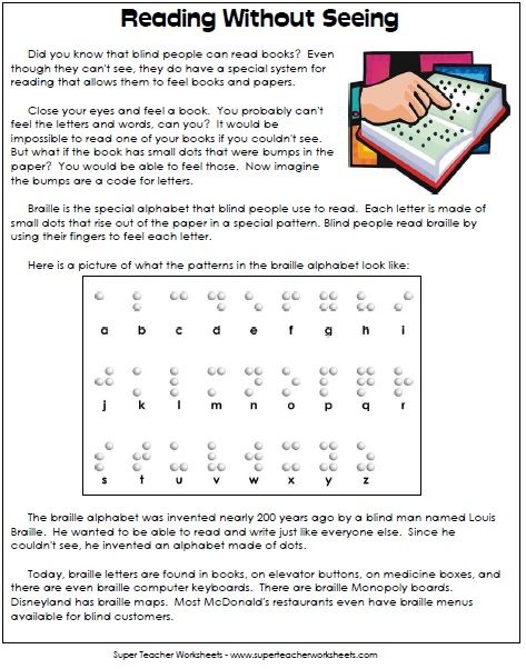 Braille Reading Without Seeing