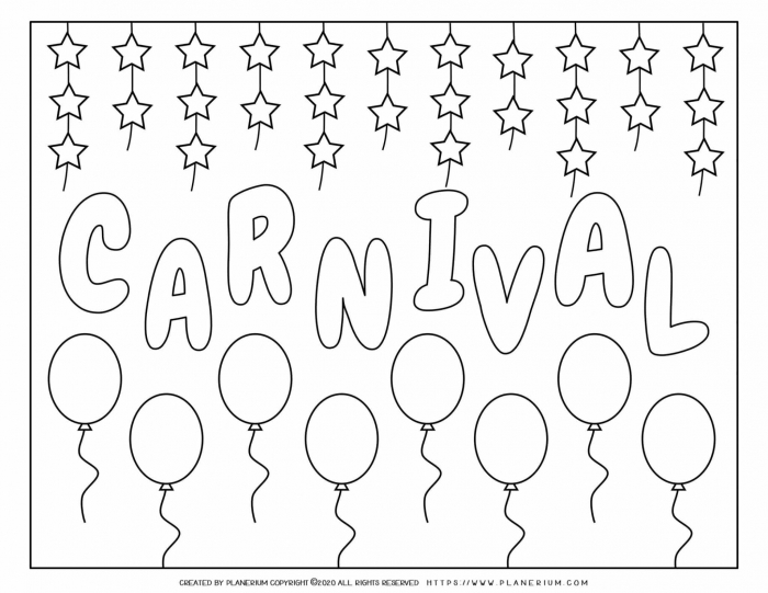 Carnival Party Poster  Planerium