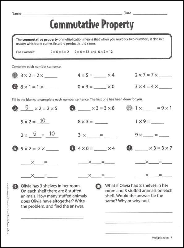 Properties Of Multiplication Associative Worksheet Education Com 