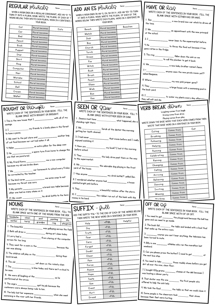 English  Spelling And Grammar