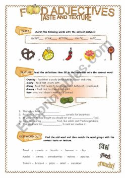 Taste Adjectives