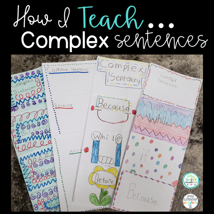 How I Teach Complex Sentences