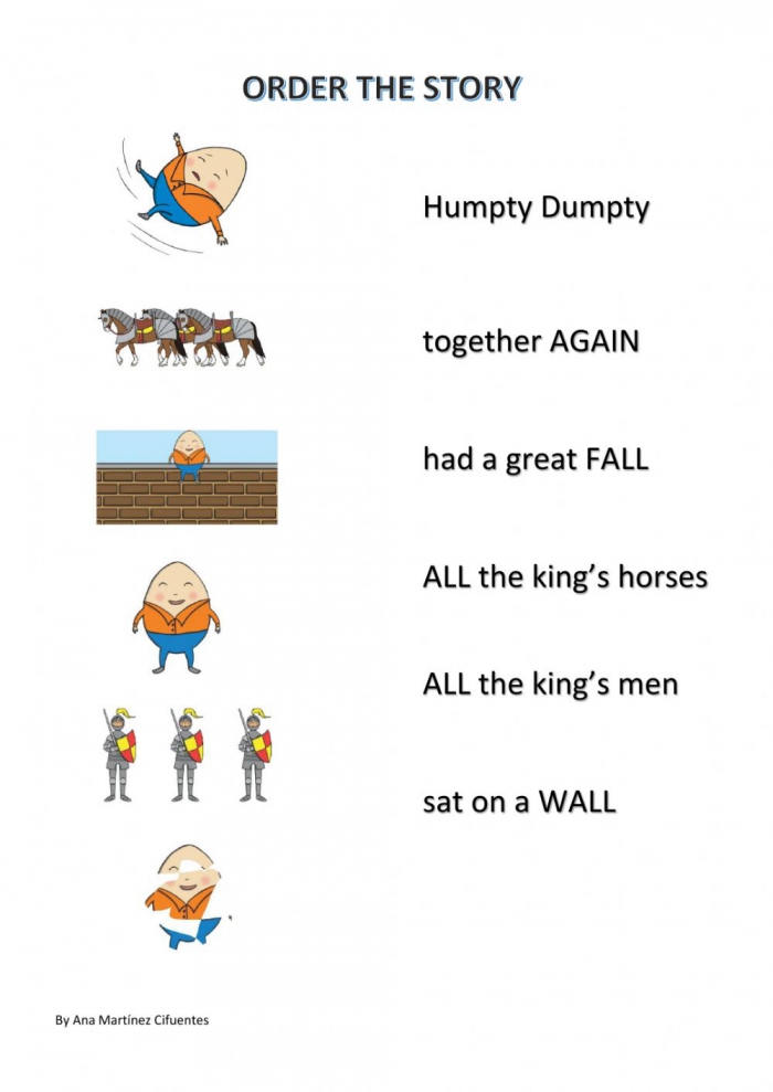 Humpty Dumpty Worksheet