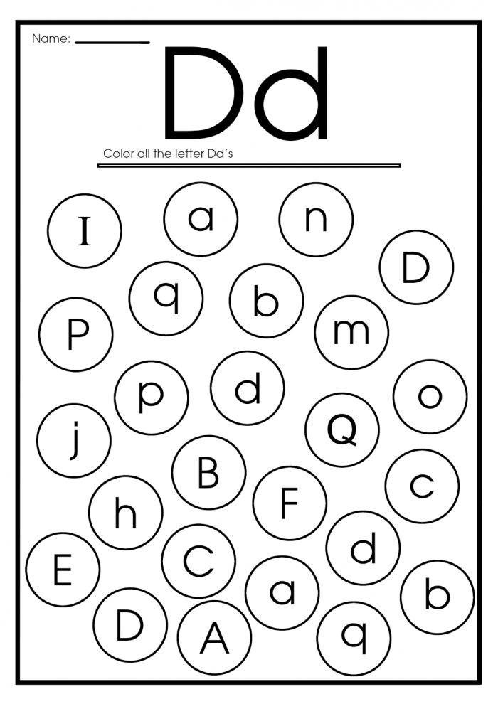Letter D Worksheets  Flash Cards  Coloring Pages