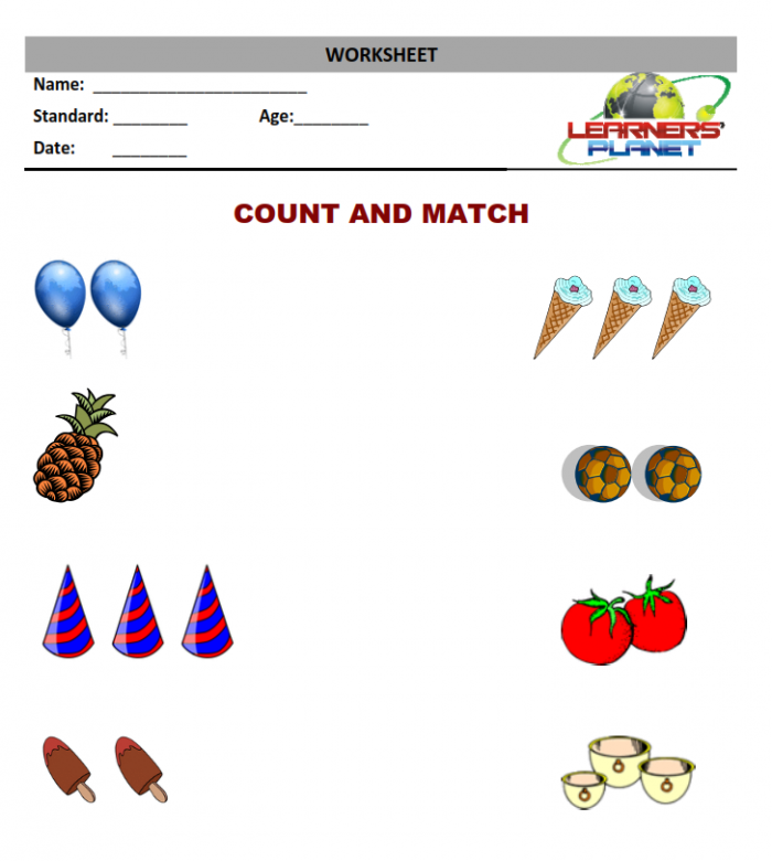 Math For Kids Numbers And Counting Up To  Worksheets Online Tutorial