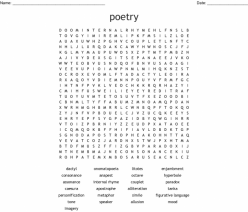 Poetry Word Search