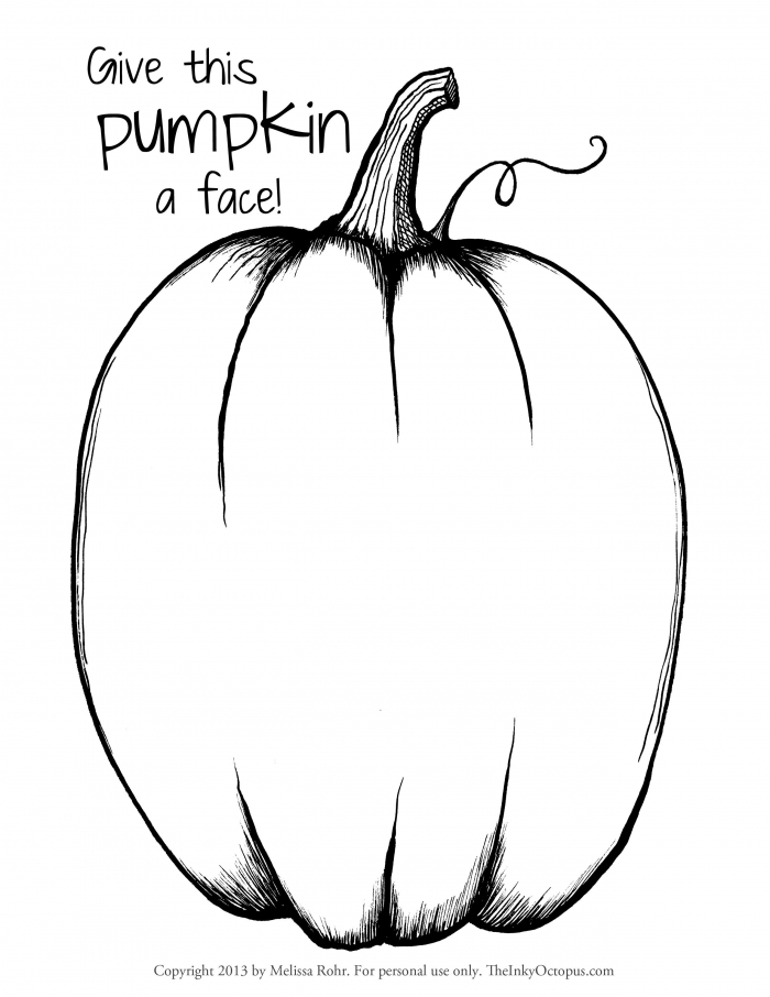 Pumpkin Pattern Coloring Page Printable