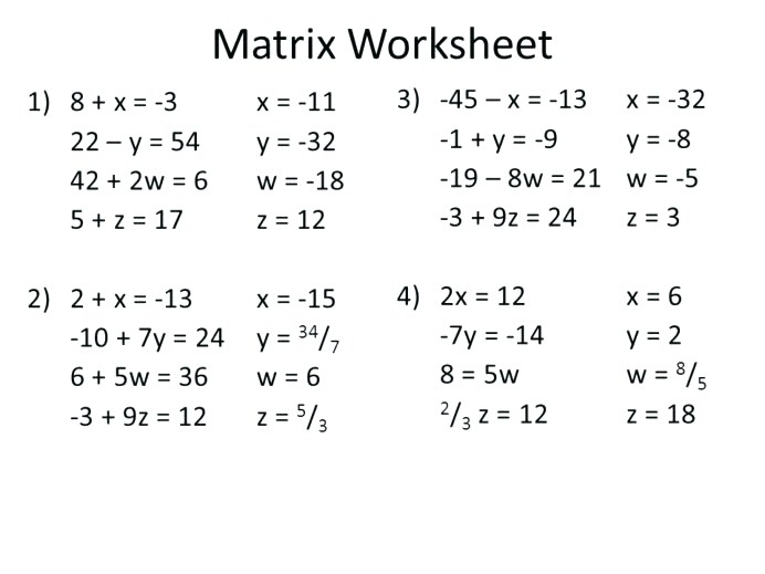 pre algebra worksheets with answer key