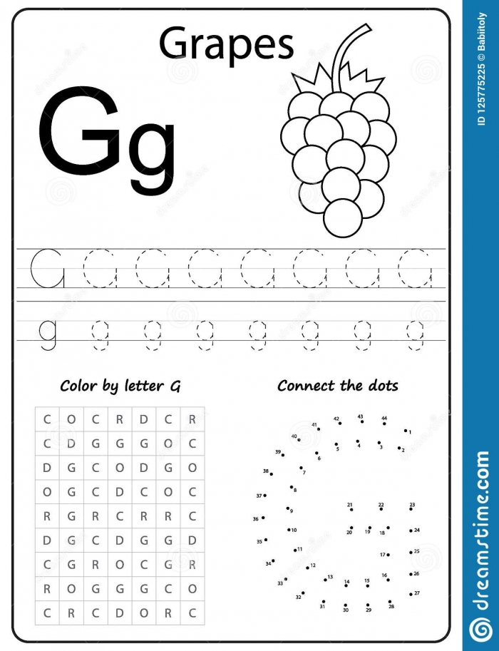 Worksheet Letter G Worksheets For Kindergarten Coloring Pages