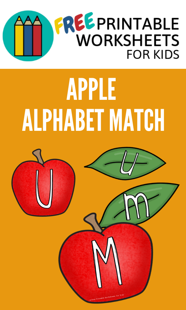 Apple And Leaf Alphabet Match