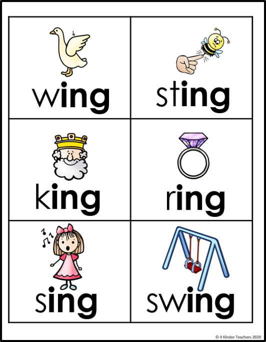 Differentiated Word Family Worksheets