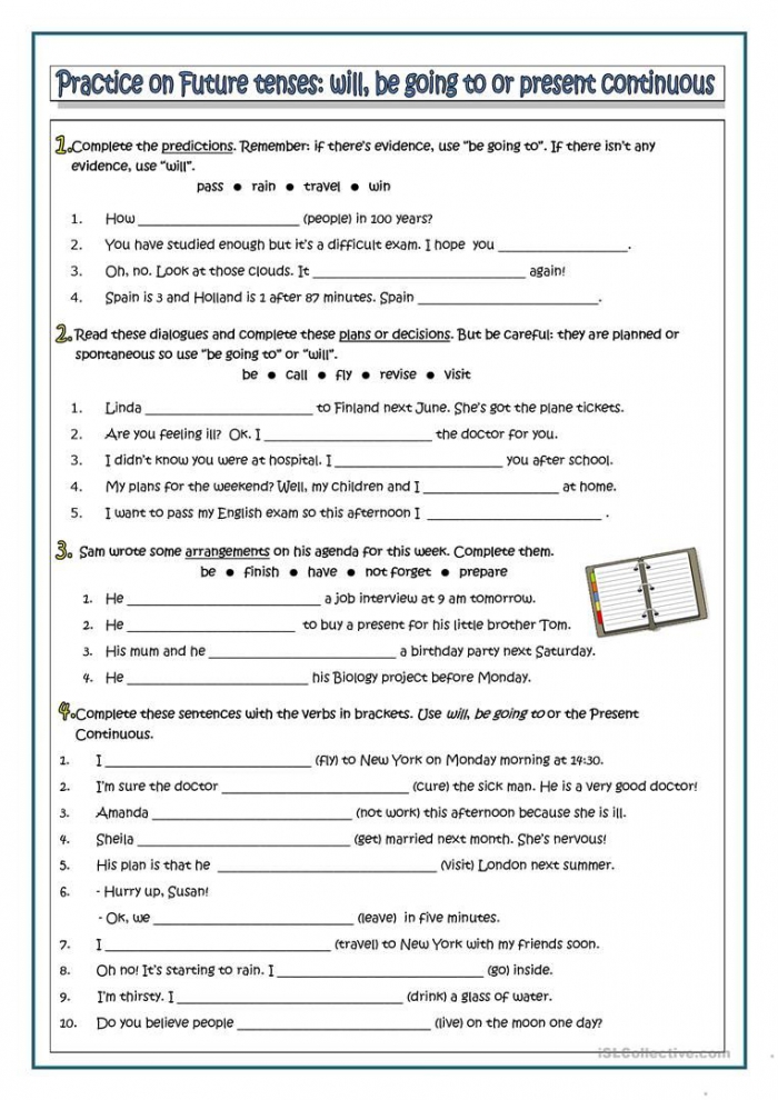 Expressing Future Worksheet
