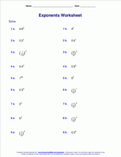 Exponent Practice
