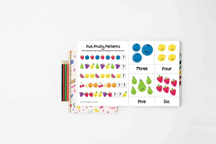 Fruity Fun Free Preschool Printable Worksheets Numbers  To